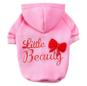 Bluza z kapturem dla psa lub kota różowa LITTLE BEAUTY