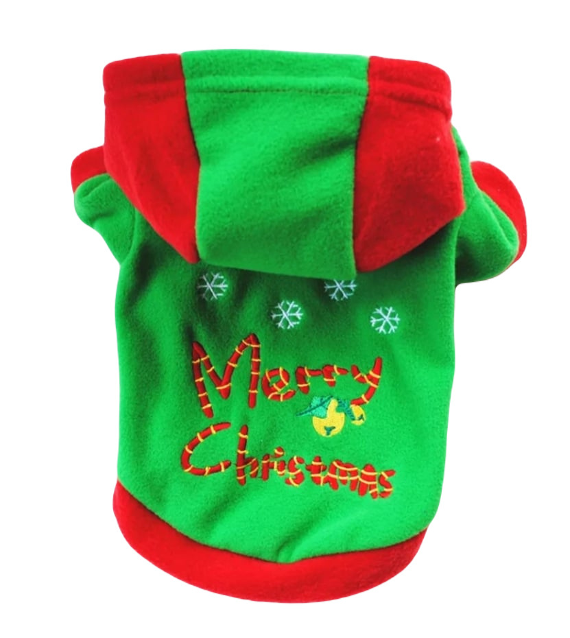 MERRY CHRISTMAS bluza polarowa z kapturem dla psa MERRY CHRISTMAS bluza polarowa z kapturem dla psa