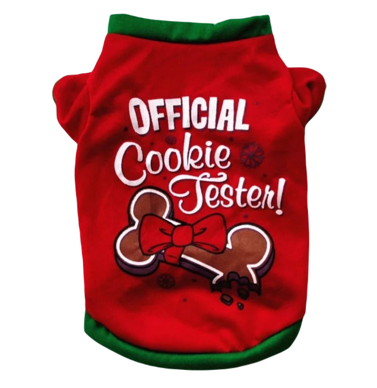 COOKIE TESTER bluzka świąteczna dla psa COOKIE TESTER bluzka świąteczna dla psa