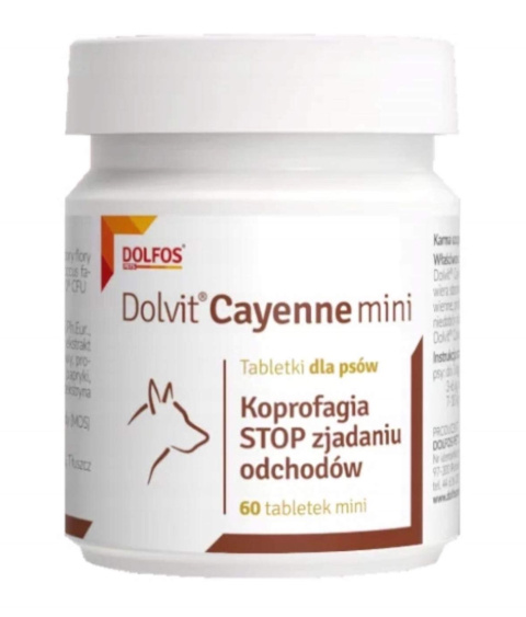 Dolvit Cayenne mini tabletki dla psów (koprofagia)