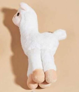 Lama zabawka dla psa biała