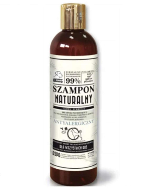 Szampon naturalny antyalergiczny dla psów wszystkich ras 300 ml