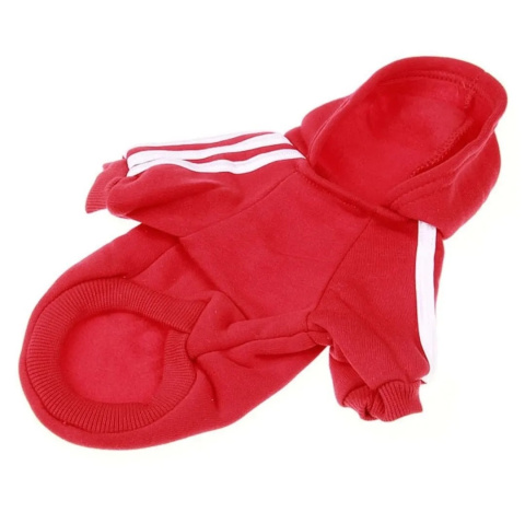 Bluza z kapturem dla psa lub kota czerwona ADIDOG Bluza z kapturem dla psa lub kota czerwona ADIDOG