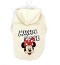 Bluza z kapturem dla psa lub kota z motywem Disney MINNIE kremowa