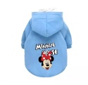 Bluza z kapturem dla psa lub kota z motywem Disney MINNIE niebieska