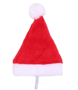 Czapka Świętego Mikołaja dla psa lub kota z pomponem SANTAS HAT czerwona