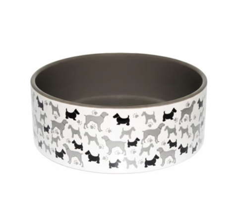 Duża miska ceramiczna dla psa DOGS