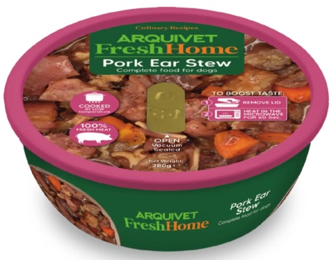 Gluasz z uszu wieprzowych dla psów ARQUIVET Fresh Home 280g