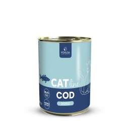 Karma mokra dla kotów - dorsz - POKUSA CatLine 400 g