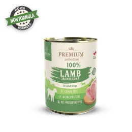 Karma mokra dla psa - 100% jagnięciny POKUSA Premium Selection 800 g