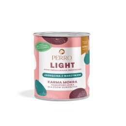 Karma mokra monobiałkowa - jagnięcina z warzywami PERRO LIGHT 400 g