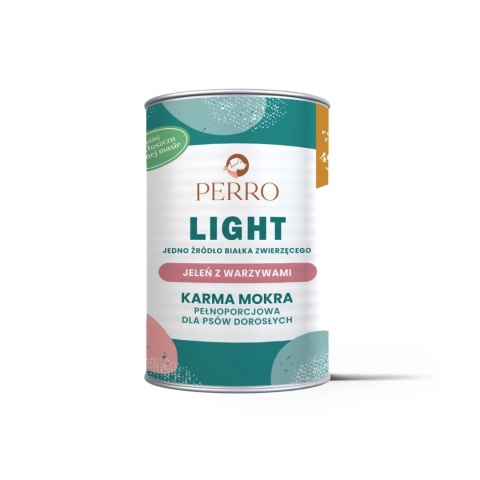 Karma mokra monobiałkowa - jeleń z warzywami PERRO LIGHT 400 g
