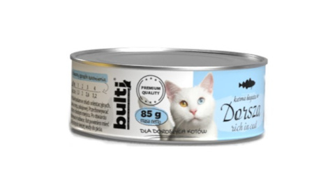 Karma mokra - puszka mielonka bogata w dorsza BULTI Karma mokra - puszka mielonka bogata w dorsza BULTI