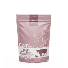Karma sucha dla kotów - wołowina z kaczką POKUSA CatLine 1 kg