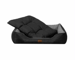 Legowisko dla psów dużych ras PUFFY grafitowe