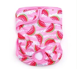 Majtki dla psów wielokrotnego użytku WATERMELON