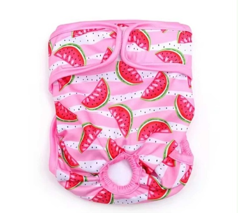 Majtki dla psów wielokrotnego użytku WATERMELON