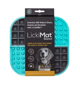 Mata do lizania dla psa LickiMat Slomo turkusowa