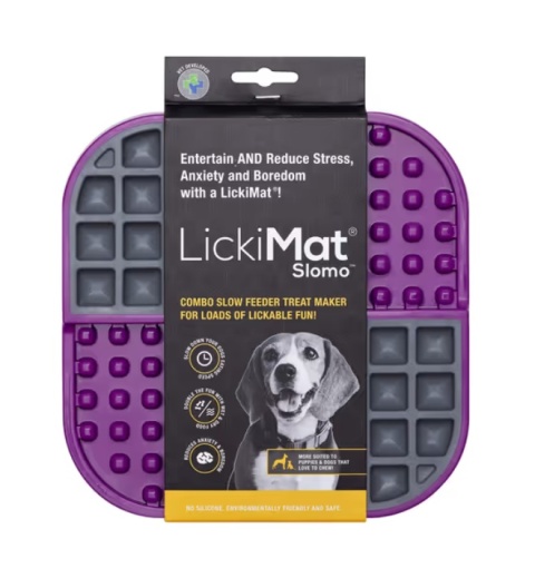 Mata do lizania dla psa LickiMat Slomo fioletowa
