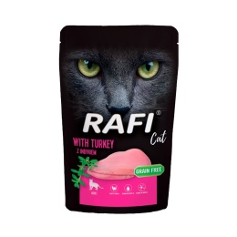 Mokra karma dla kota RAFI Cat Adult z indykiem 100 g