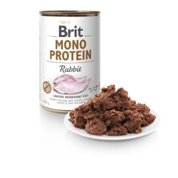 Monobiałkowa karma mokra królik dla psów BRIT Monoprotein 400g