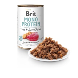 Monobiałkowa karma mokra tuńczyk z batatami dla psów BRIT Monoprotein 400g