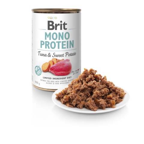 Monobiałkowa karma mokra tuńczyk z batatami dla psów BRIT Monoprotein 400g