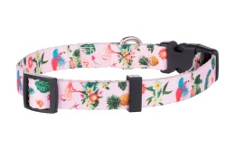 Regulowana obroża dla psa i kota Flamingo Sera różowa