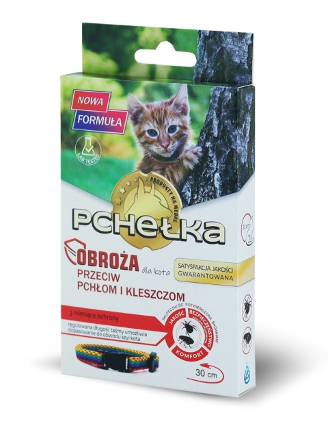 Obroża insektobójcza dla kotów i kociąt PCHEŁKA 30 cm