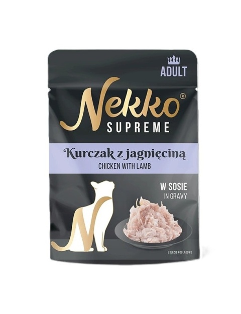 Pierś z kurczaka z jagnięciną w sosie saszetka NEKKO SUPREME ADULT 70g