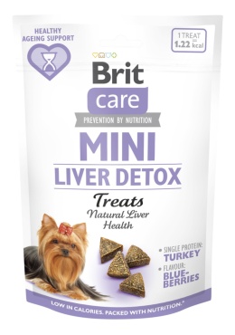 Półmiękkie smakołyki z indykiem dla psów BRIT Care Dog Mini Snacks Liver Detox 50g