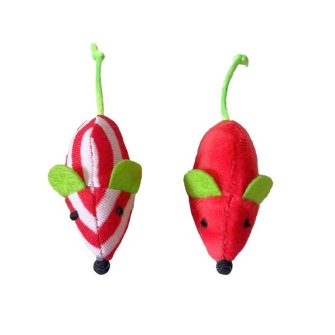 Świąteczne myszki dla kota BUBA 2 szt. Świąteczne myszki dla kota BUBA 2 szt.