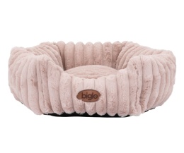 Legowisko dla psa i kota Biglo Cobe Hexagon różowe