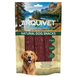 Naturalny przysmak dla psa - paski z kaczki ARQUIVET 100 g