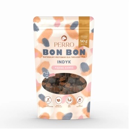 Przysmak indyk – piękna sierść PERRO BON BON 80 g