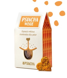 Ręcznie robione ciasteczka dla psów PSIACHA WEGE mini 100 g