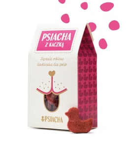 Ręcznie robione ciasteczka dla psów PSIACHA Z KACZKĄ 100 g
