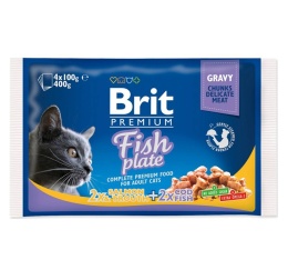 Saszetki dla kota BRIT Premium Fish Plate 4 x 100 g