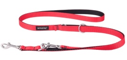 Smycz regulowana 6w1 AMIPLAY TWIST czerwona