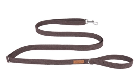 Smycz regulowana Easy Fix Cotton AMIPLAY brązowa