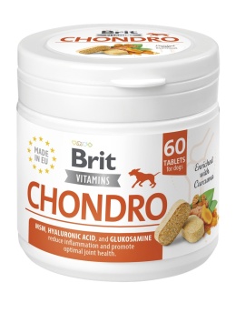 Witaminowy preparat dla psów wspierający mobilność, kościec i stawy BRIT Vitamins Chondro (60 tabletek)