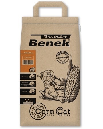 Ekologiczny żwirek kukurydziany dla kotów Super Benek CORNCAT 7l