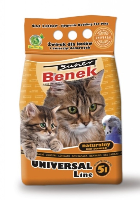 Żwirek dla kotów Super Benek UNIWERSALNY 5l