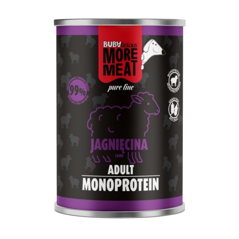 Karma mokra monoproteinowa Jagnięcina dla psa BUBAlicious 400 g