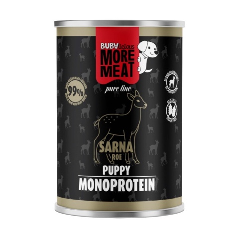 Karma mokra monoproteinowa Sarna dla szczeniąt BUBAlicious 400 g