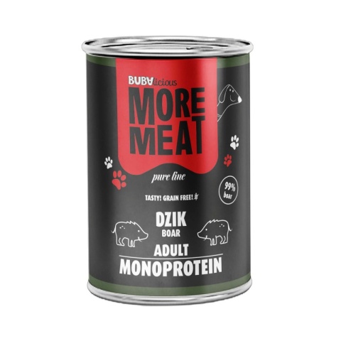 Karma mokra monoproteinowa Dzik dla psa BUBAlicious 400 g