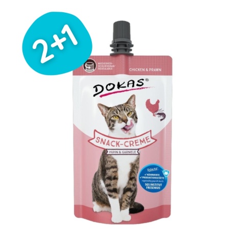 Krem w tubce dla kota - kurczak krewetki DOKAS 90 g