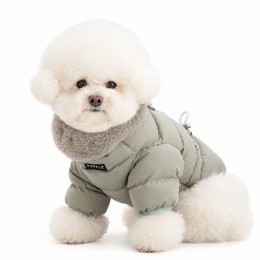 Kurtka dla psa 2w1 z przypięciem MARSHMELLO PUPPIA khaki