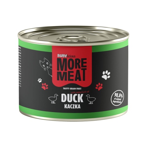 Mokra karma monoproteinowa dla kota kaczka BUBAlicious 185 g