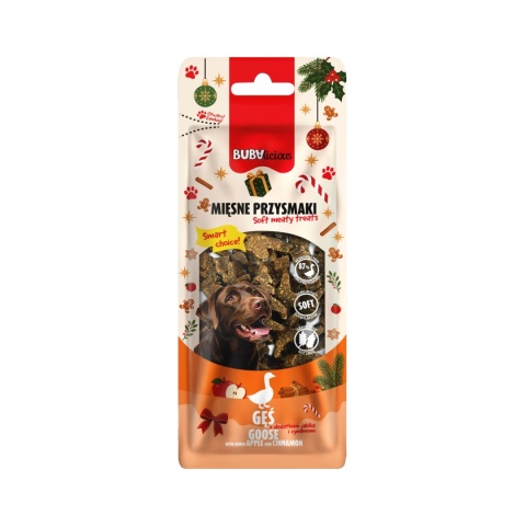 Monoproteinowe miękkie choinki GĘŚ BUBAlicious 60g